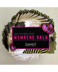 Custom announcement members gala Gamut