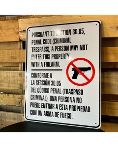 custom metal signs firearms