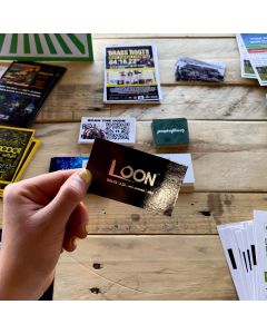 uv business cards loon